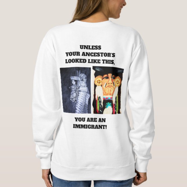 CAMISETA AMERICANOS NATIVOS E IMIGRANTES  (Verso)