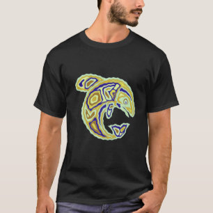 Camiseta Americanos nativos Totem Orca Killer Whale Pop Art