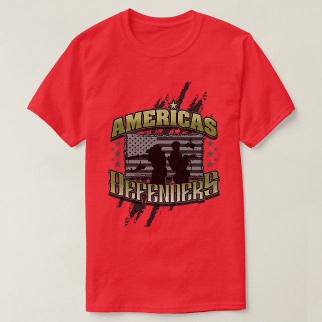 CAMISETA AMERICAS DEFENDERS (Frente do Design)