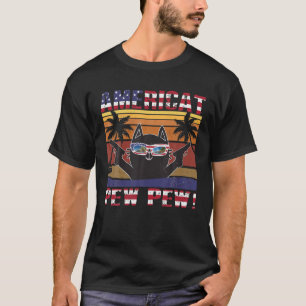 Camiseta Americat Pew! - EUA - Bandeira Americana 4 De Julh