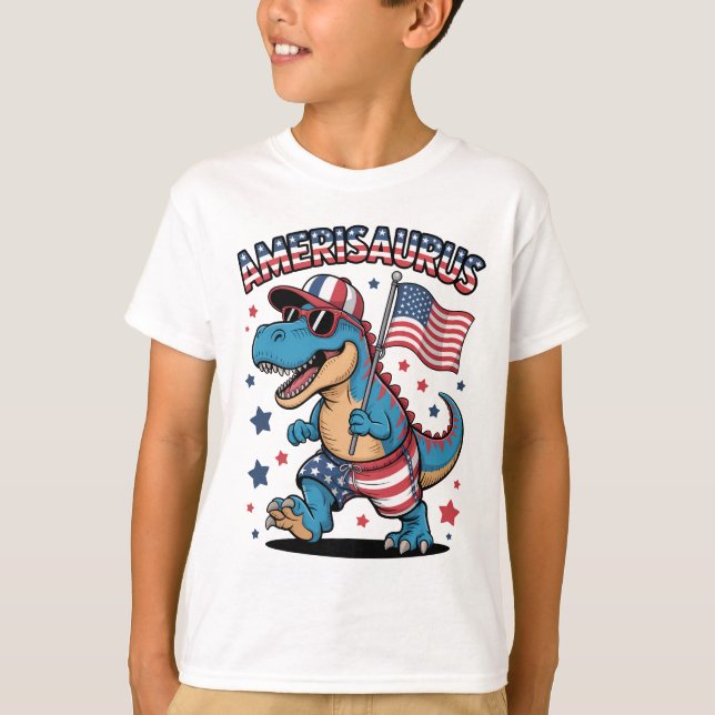 Camiseta-Amerisaurus Camiseta Infantil (Frente)