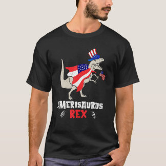 Camiseta Amerisaurus Rex American Flag 4th of July T Rex Di