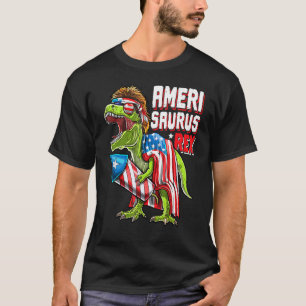 Camiseta Amerisaurus Rex Dinosaur 4 De Julho Amer