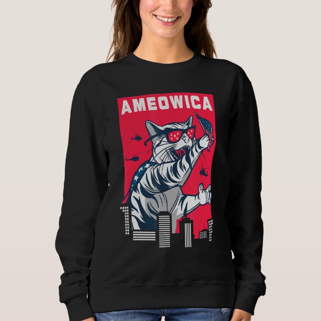 Camiseta Amerowica 4 de julho Patriótico da Independência d (Frente)