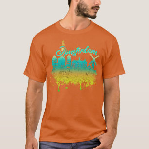 Camiseta Amesterdã Holanda Cidade Skyline 1