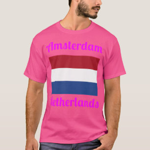 Camiseta Amesterdã Países Baixos - Impressões Na moda