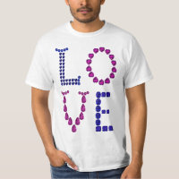 Ametista Roxo e Amor com Sapphire Azul