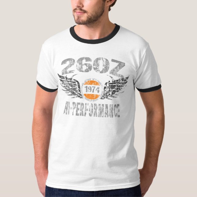 Camiseta amgfrx-1974 Datsun 260Z (Frente)