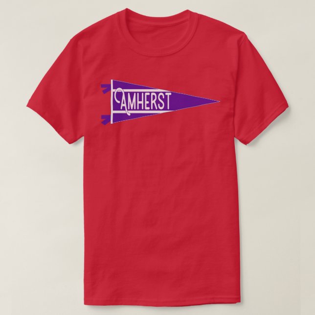 Camiseta Amherst Pennant (Frente do Design)