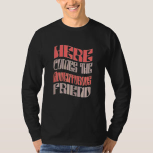 Camiseta Amiga das Mulheres Aventureira Retro Combinando Ba