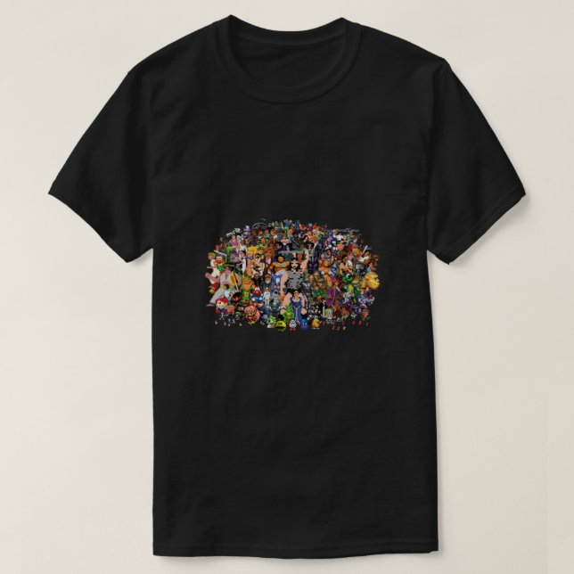 Camiseta Amiga Game Characters Essential (Frente do Design)