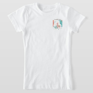 Camiseta Amiga Llama em uma paisagem