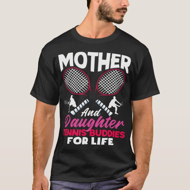 Camiseta Amigas de Tênis Mãe e Filha (Frente)