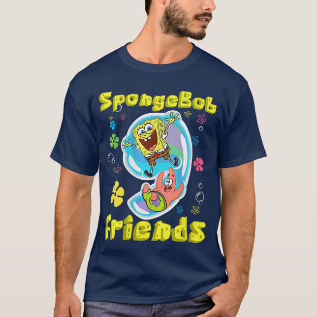 Camiseta Amigas do SpongeBob SquarePants Patrick Star Mulhe (Frente)