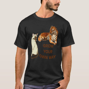 Camiseta Amigas do Tigre de Reflexão de Gatos Femininos Fof