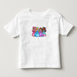 Camiseta Amigas Princesas Fofas – Grupo de Princesas de Con