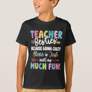 Camiseta Amigas Professoras Engraçadas Combinando Amigas Pr