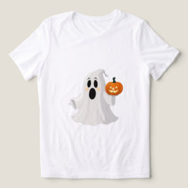 Camiseta "Amigável Flor: Fantasma e Pumpkin Duo"