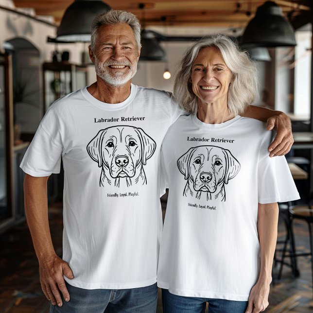 Camiseta Amigável. Leal. Brincadeira. (Criador carregado)