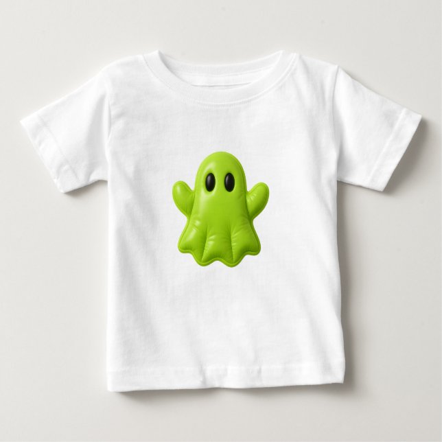 Camiseta Amigo Brilhante - Teto Fantasma Verde (Frente)