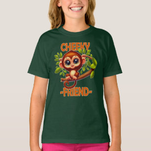 Camiseta Amigo Cheeky trocadilho Macaco-Bebê Bonito em um d