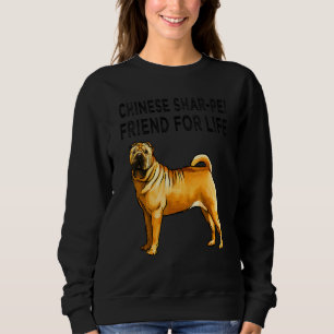 Camiseta Amigo Chinês Shar Pei Para a Vida Amizade Canina
