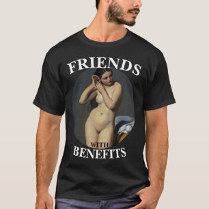 CAMISETA AMIGO COM BENEFÍCIOS FELIZES HORA NOITE
