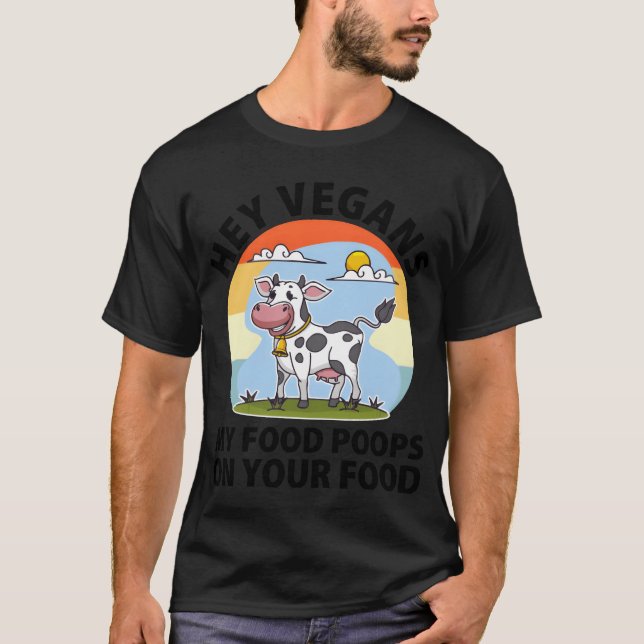 Camiseta Amigo da comida vegana (Frente)