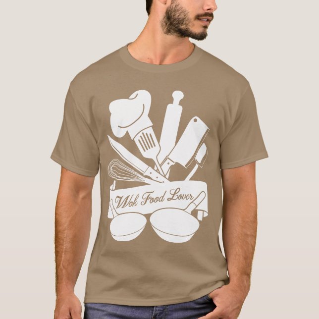 Camiseta Amigo da comida Wok (Frente)