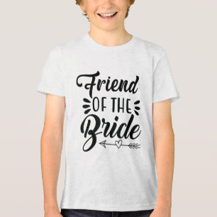 Camiseta Amigo Da Família De Festas de casamento Noiva Sh