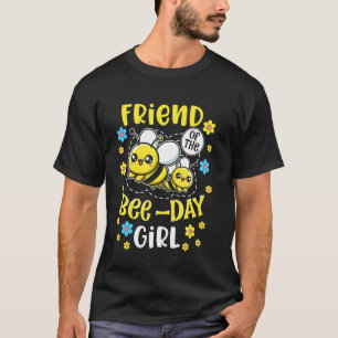 Camiseta Amigo da Menina do Dia da Abelha Festa de Aniversá