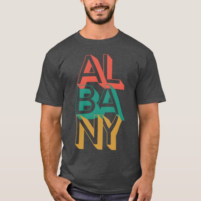 Camiseta Amigo da tipografia de Albany (Frente)