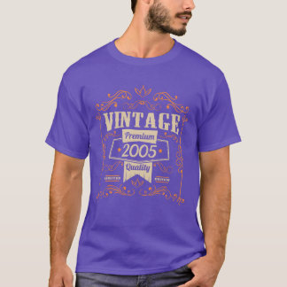 Camiseta Amigo de aniversário vintage 2005
