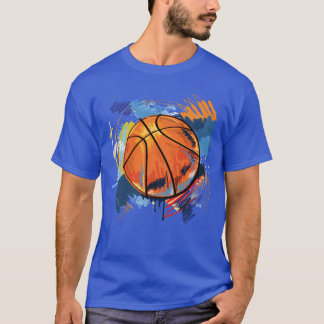 Camiseta Amigo de arte de grafite de basquete