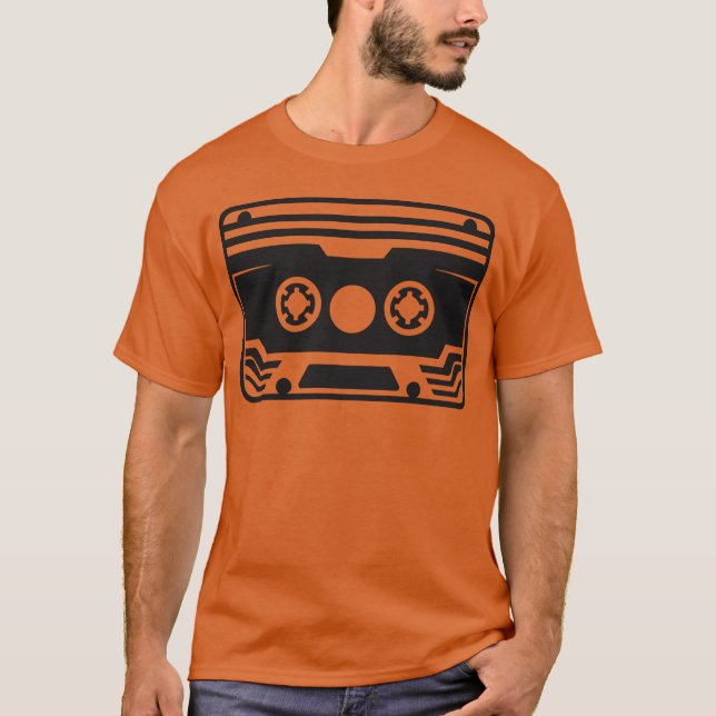 Camiseta Amigo de cassete vintage (Frente)