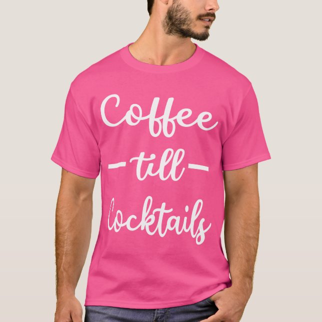 Camiseta Amigo de Cocktails de Café (Frente)