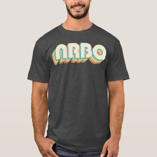 Camiseta amigo de cor vintage nrbq