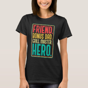 Camiseta Amigo De Mens E Pai De Bonus Stepdad