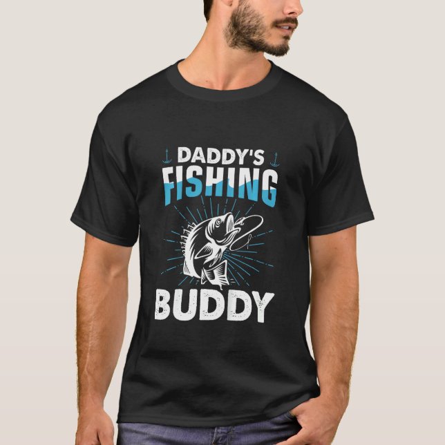 Camiseta Amigo de pesca do papai para crianças Orgulho do j (Frente)