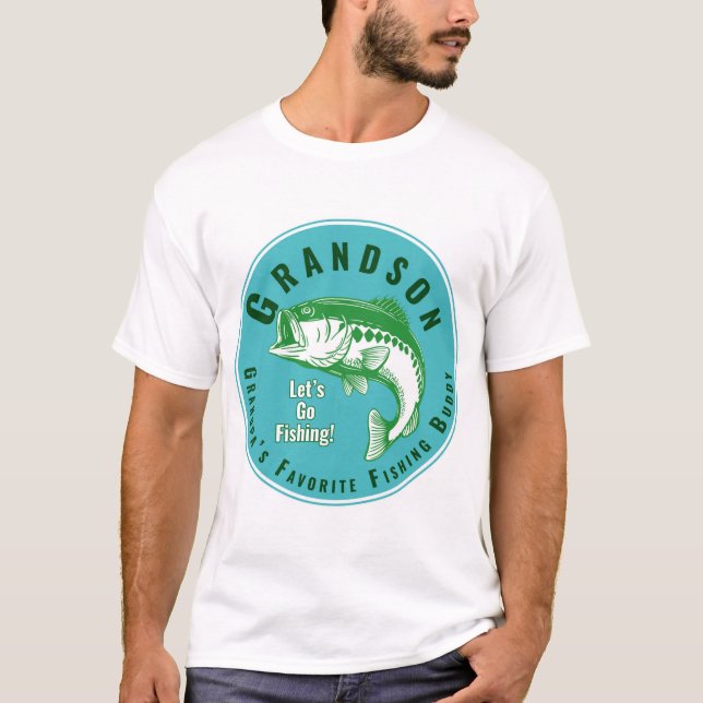 Camiseta Amigo de Pesca Favorito do Vovô (Frente)