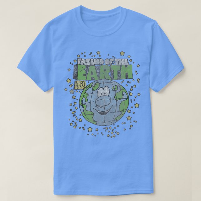 Camiseta Amigo de Rock da Terra (Frente do Design)
