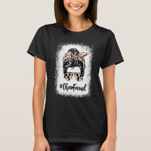Camiseta Amigo de Saúde Sangrado Mãe Cheerleader de Arma
