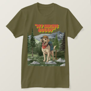 Camiseta Amigo de Trilha – Aventura do Labrador em Caminhad