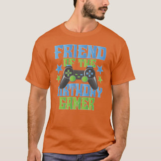 Camiseta Amigo Do Aniversário Gamer Boys E Girls Por Dia