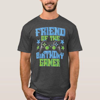 Camiseta Amigo Do Aniversário Gamer Boys E Girls Por Dia