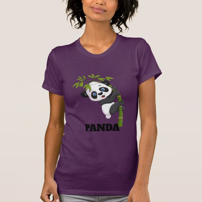 Camiseta Amigo do Bambu Pendurado com Meu Panda Lanchinho P (Frente)