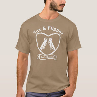 Camiseta Amigo do Casamento de Pinguim Gay