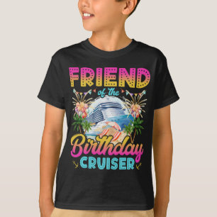 Camiseta Amigo do Criador de Férias de Cruzeiro de Aniversá