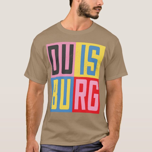 Camiseta amigo do design da cidade de Duisburg (Frente)