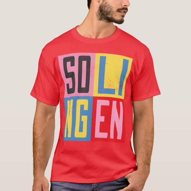 Camiseta amigo do Design da Cidade de Solingen (Frente)
